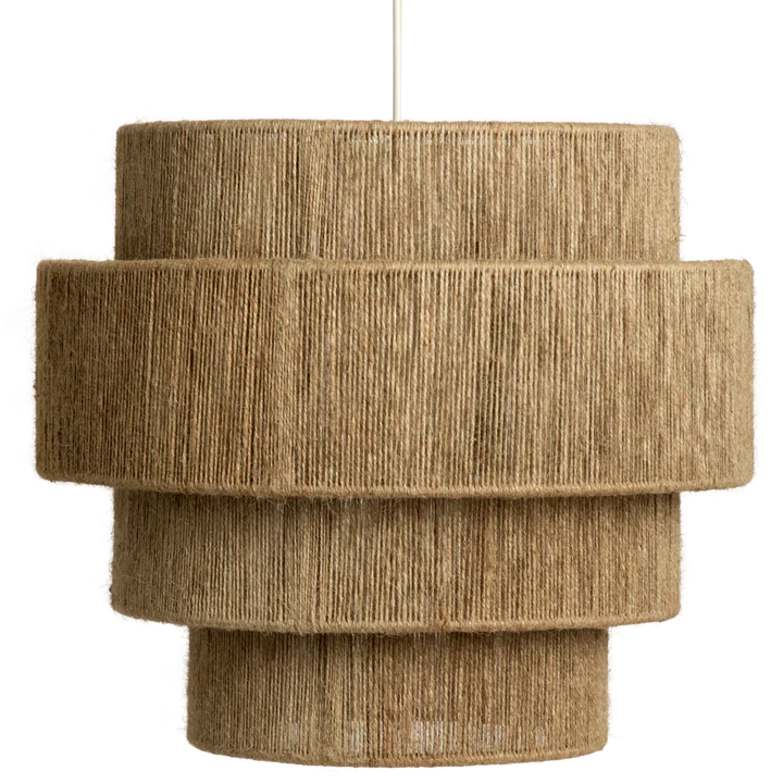 Jute Chandelier for Staircase | Natural Hanging Light - Magnus