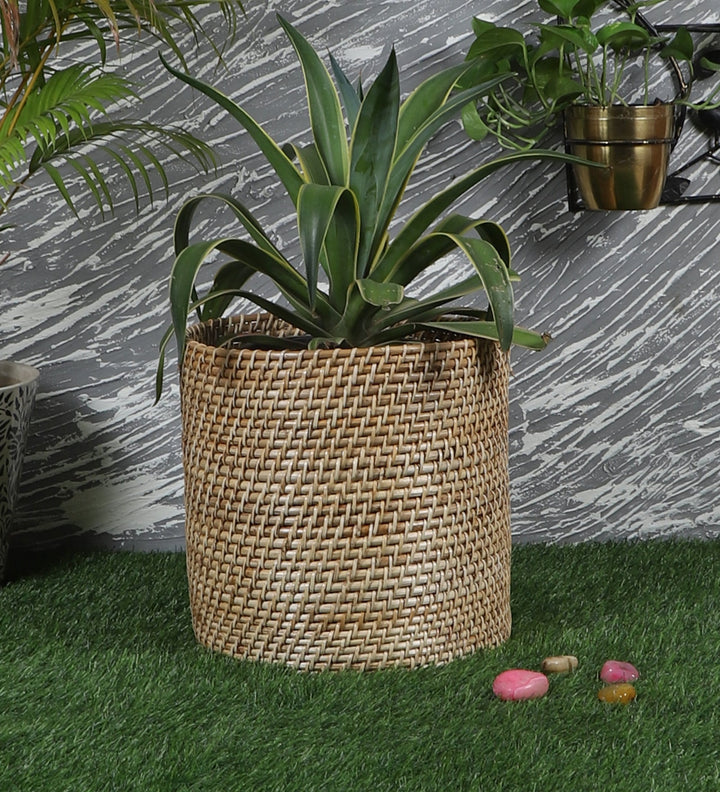 Rattan Planter | Cane Laundry Bin | Bamboo toy Storage - Mirai by Luxury Rattan Handicrafts 