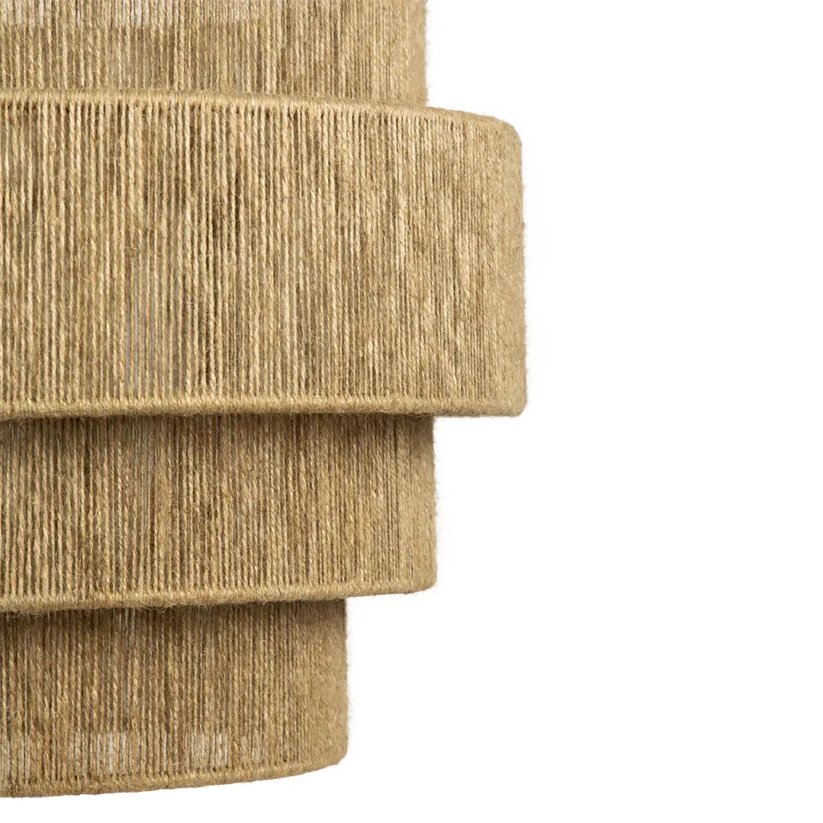 Jute Chandelier for Staircase | Natural Hanging Light - Magnus