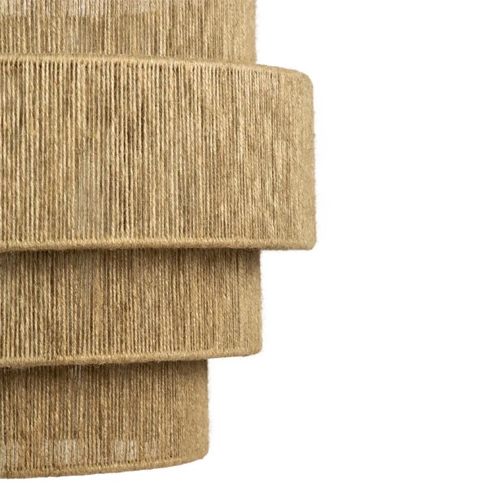 Jute Chandelier for Staircase | Natural Hanging Light - Magnus