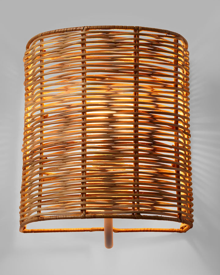 Bamboo Wall Sconce for Hallway | Rattan Wall Lamp - Mirai