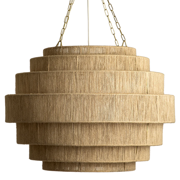 Bamboo Hanging Light for Staircase | Rattan Pendant Lamp - Zeal