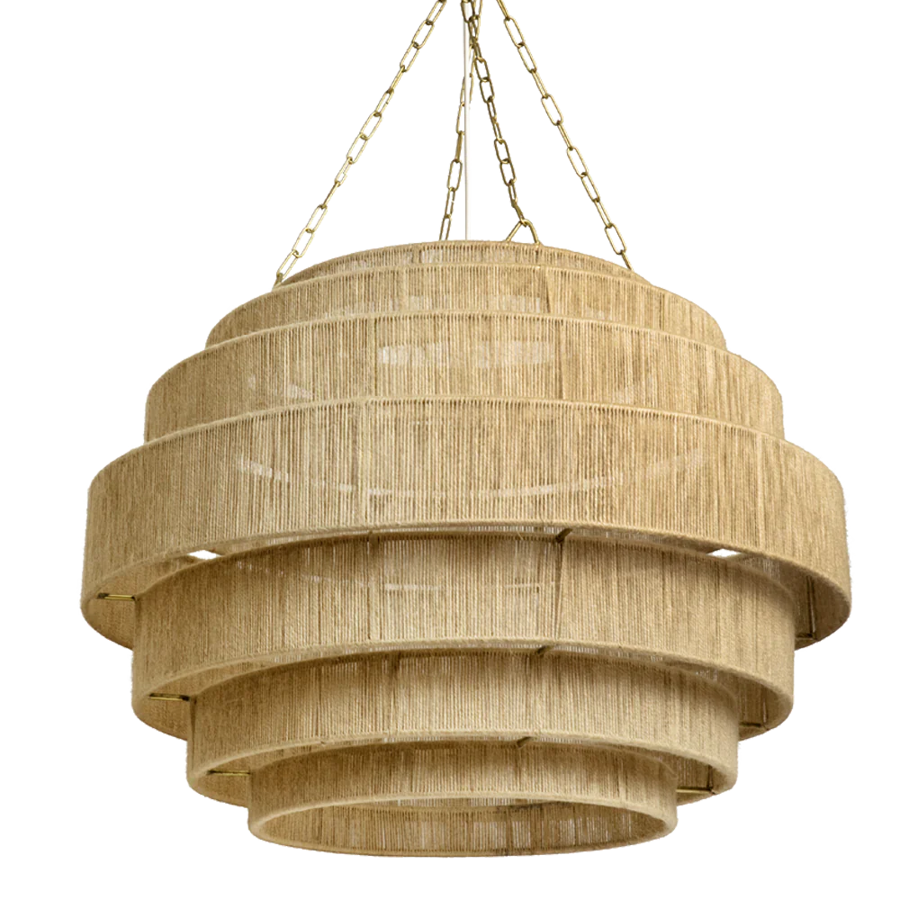 Bamboo Hanging Light for Staircase | Rattan Pendant Lamp - Zeal