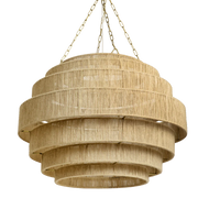 Bamboo Hanging Light for Staircase | Rattan Pendant Lamp - Zeal