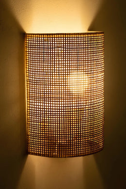 Wicker Wall Lamp for Kitchen | Cane Wall Light - Yaelen