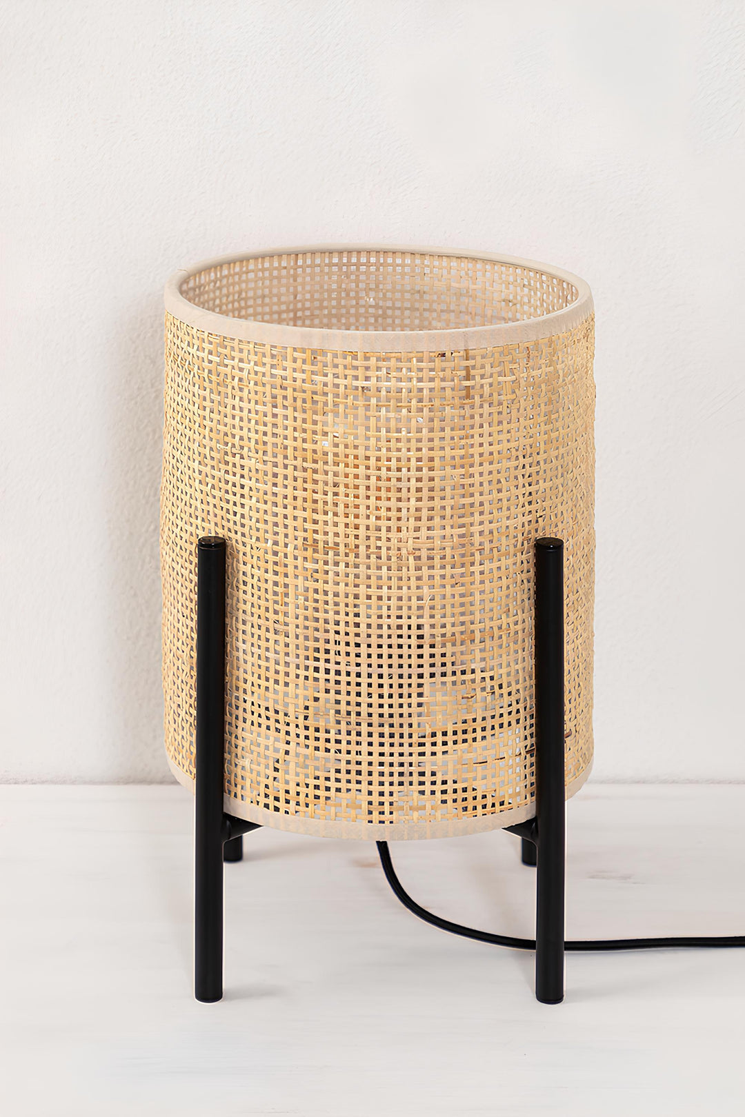 Rattan & Bamboo Table Lamp for Bedroom | Handmade - Mirai