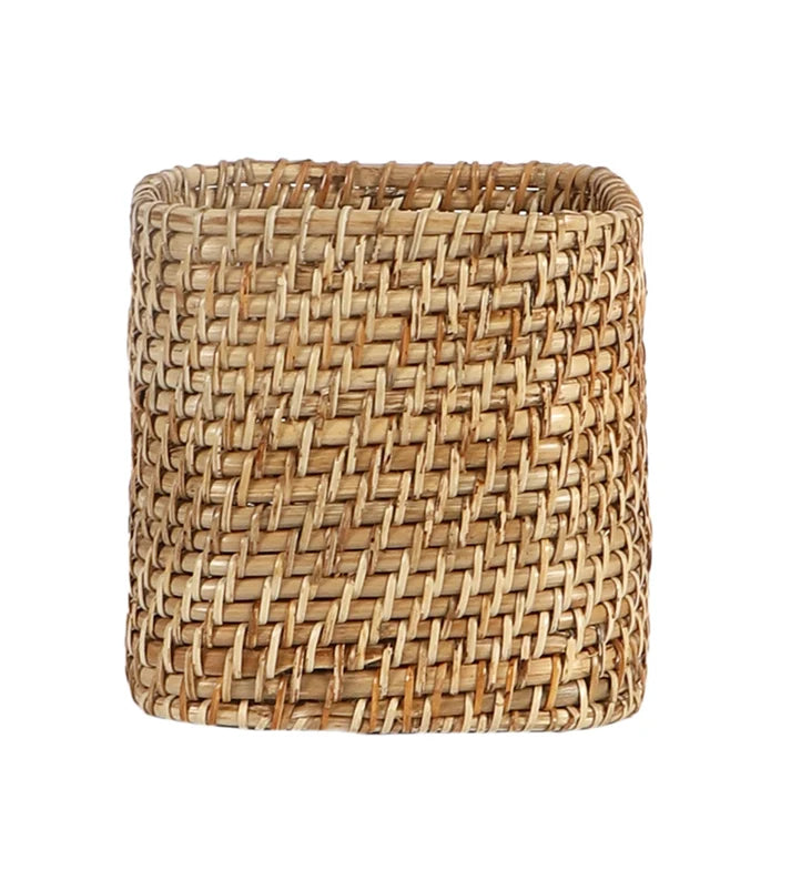 Rattan Planter 8" Dia x 8" H for Indoor - Hawthorn