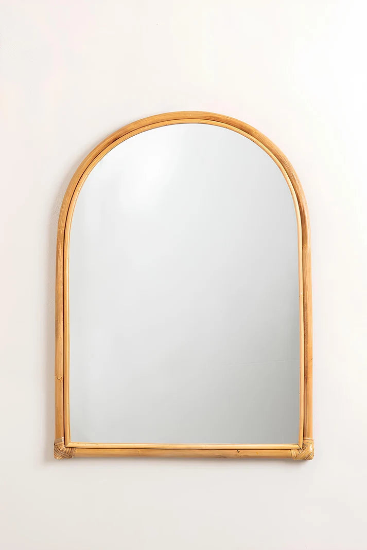 Rattan Wall Mirror for Living Room - Lirien