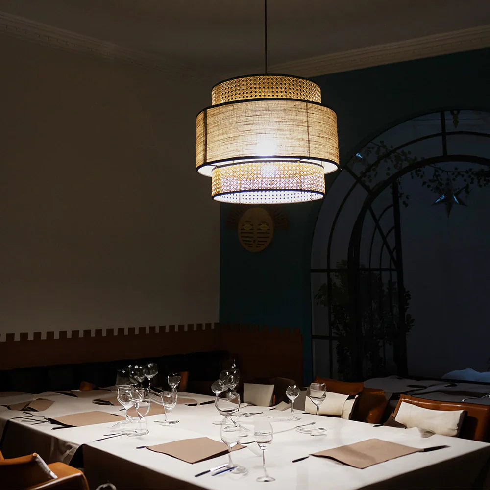 Bamboo Hanging Light for Kitchen | Cane Pendant Lamp - Holt