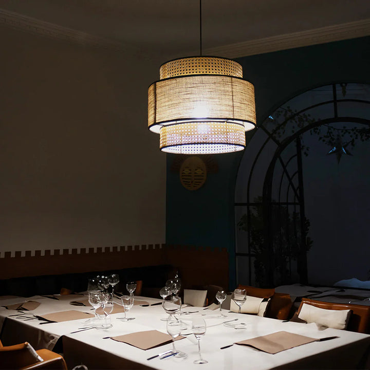 Bamboo Hanging Light for Kitchen | Cane Pendant Lamp - Holt