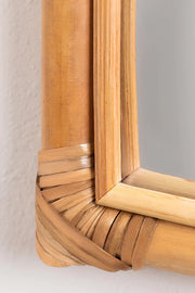 Rattan Wall Mirror for Living Room - Lirien