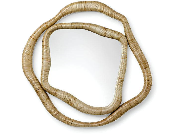 Rattan Wall Mirror for Living Room - Magnusson