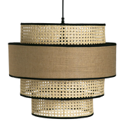 Bamboo Hanging Light for Living Room | Cane Pendant Lamp - Otto