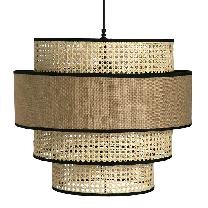 Bamboo Hanging Light for Living Room | Cane Pendant Lamp - Otto