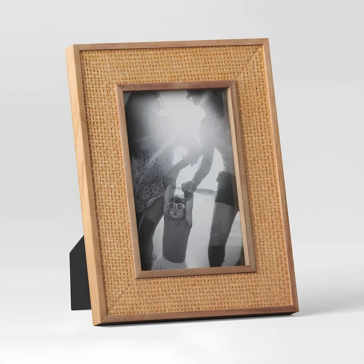Rattan Photo Frame 4x6 Inch for Home - Anselm