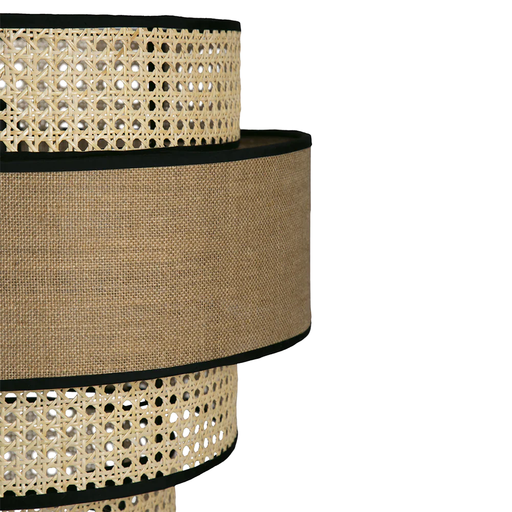Bamboo Hanging Light for Living Room | Cane Pendant Lamp - Otto