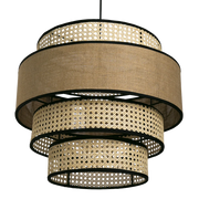 Bamboo Hanging Light for Living Room | Cane Pendant Lamp - Otto