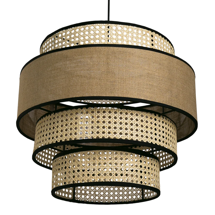 Bamboo Hanging Light for Living Room | Cane Pendant Lamp - Otto