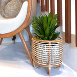 Rattan Plant Pots | Cane Flower Pots | Bamboo Planters - Kimaya by Luxury Rattan Handicrafts 