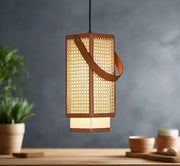 Rattan Hanging Light for Kitchen | Cane Pendant Lamp - Zandro