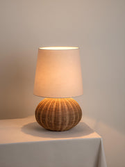Rattan & Bamboo Table Lamp for Bedroom | Handmade - SUN