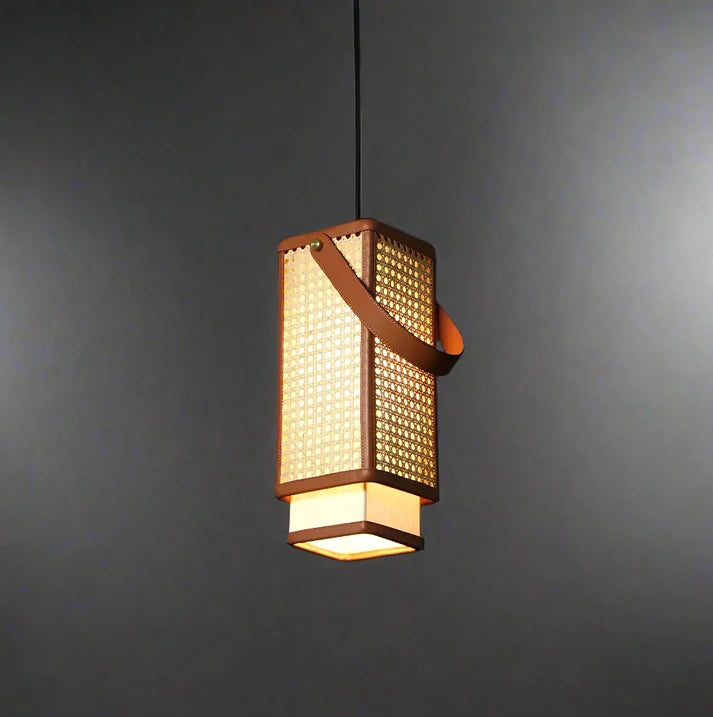 Rattan Hanging Light for Kitchen | Cane Pendant Lamp - Zandro