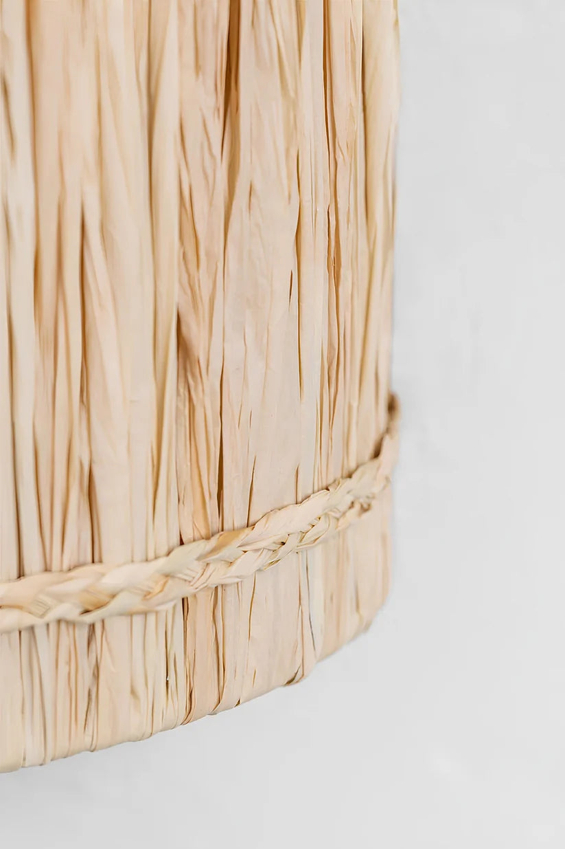 Raffia Wall Light for Living Room | Boho Paper Wall Sconce - Pryor
