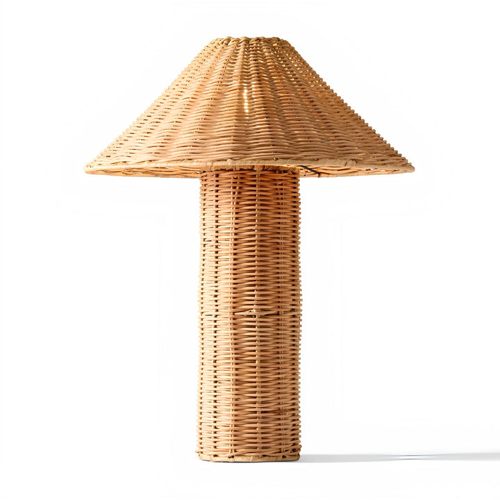 Rattan & Bamboo Cane Table Lamp - Shrishti