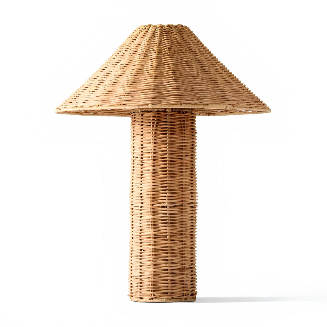 Rattan & Bamboo Cane Table Lamp - Shrishti