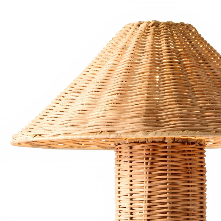 Rattan & Bamboo Table Lamp for Bedroom- Vance