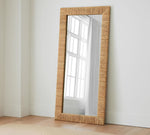 Bamboo Floor Mirror for living room | Cane Mirror | Rattan Mirror - Chahna - Luxury Rattan Handicrafts  Uncategorized (Image 1)