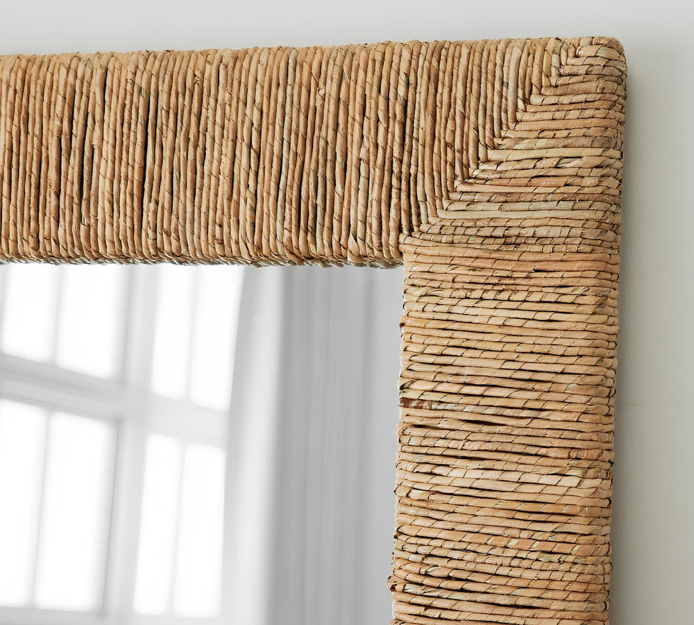 Bamboo Floor Mirror for living room | Cane Mirror | Rattan Mirror - Chahna - Luxury Rattan Handicrafts  Uncategorized (Image 2)