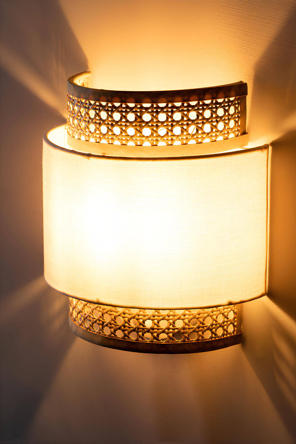Bamboo Wall lamps For Living Room | Rattan Wall scones | Wicker Wall Lamps | Cane Wall Scones - Taara - Luxury Rattan Handicrafts 