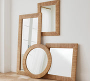 Bamboo Floor Mirror for living room | Cane Mirror | Rattan Mirror - Chahna - Luxury Rattan Handicrafts  Uncategorized (Image 3)