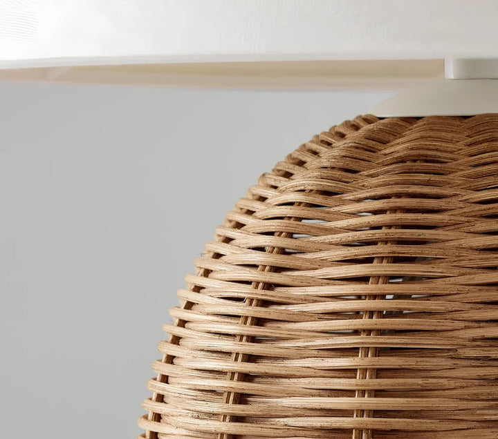 Rattan & Bamboo Table Lamp for Bedroom- Fenris