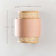 Bamboo Wall lamps For Living Room | Rattan Wall scones | Wicker Wall Lamps | Cane Wall Scones - Taara - Luxury Rattan Handicrafts 