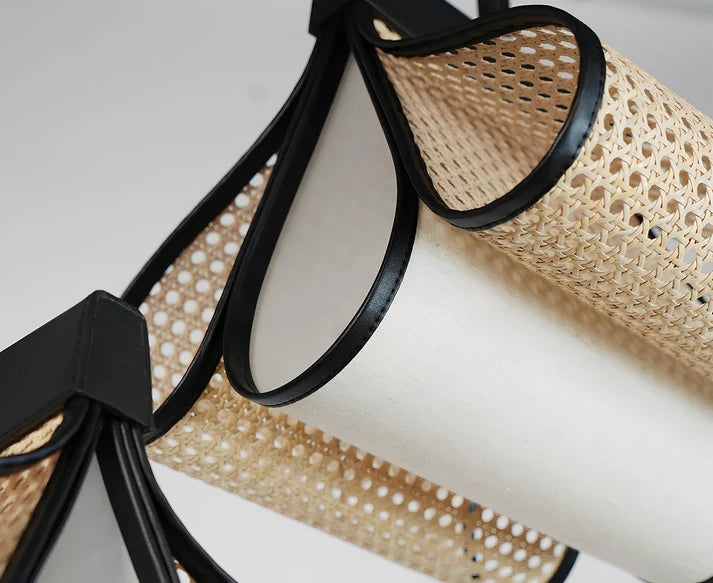 Rattan Hanging Light for Living Room | Cane Pendant Lamp - Pixie