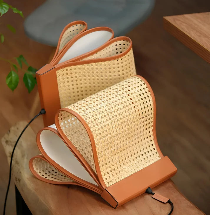 Rattan Hanging Light for Living Room | Cane Pendant Lamp - Pixie