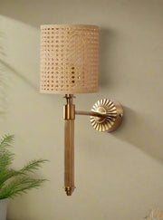 Cane Wall Lamp for Living Room | Rattan Wall Sconce - Corwin