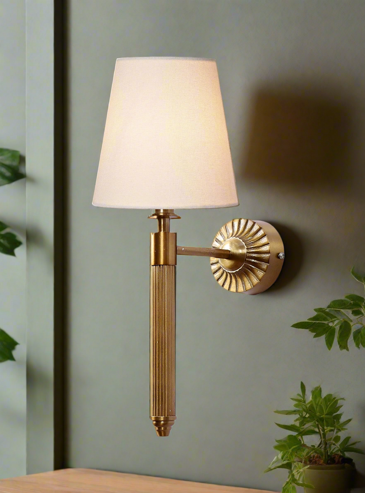 Fabric Wall Light for Bedroom | Contemporary Wall Sconce - Irya