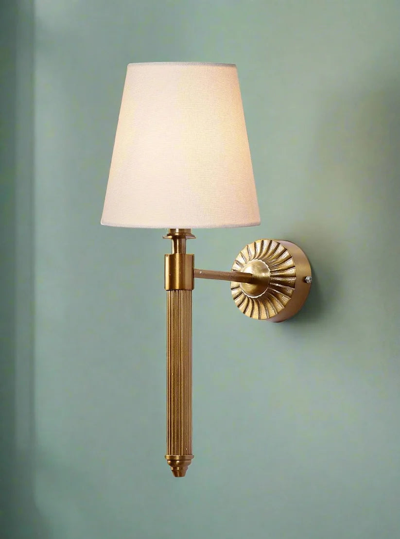 Fabric Wall Light for Bedroom | Contemporary Wall Sconce - Irya