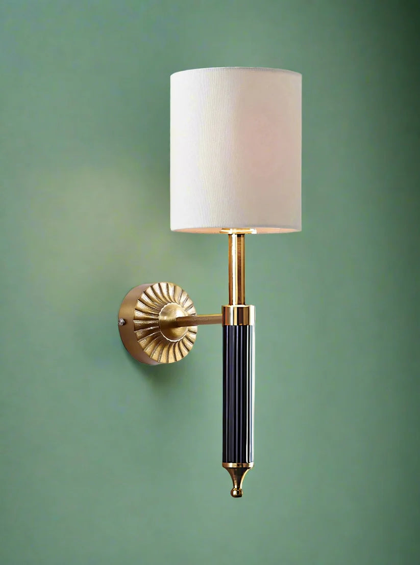Minimalist Wall Lamp for Study Room | Fabric Wall Light - Dashiell