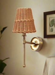 Wicker Wall Light for Hallway | Cane Wall Lamp - Catofordby