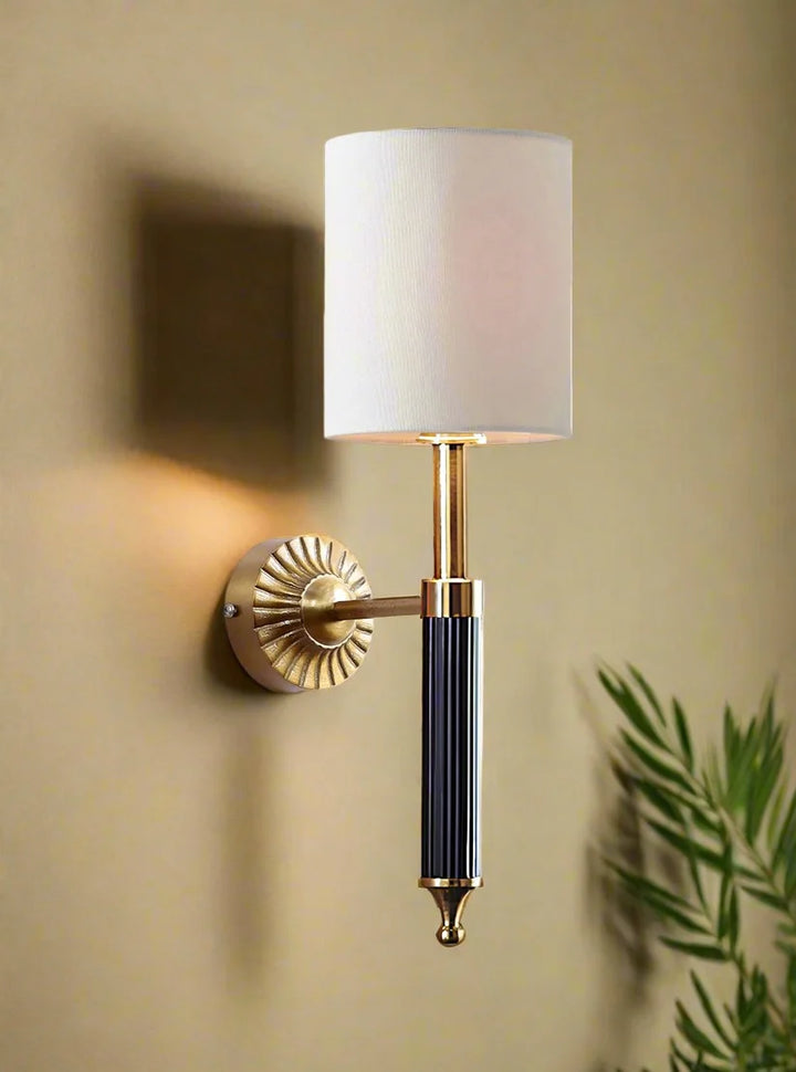 Minimalist Wall Lamp for Study Room | Fabric Wall Light - Dashiell