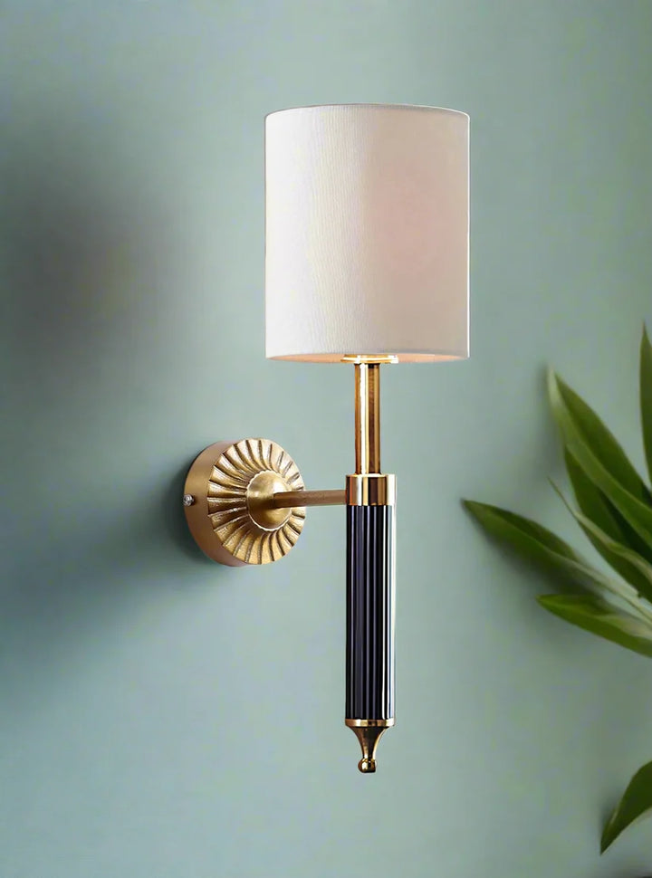 Minimalist Wall Lamp for Study Room | Fabric Wall Light - Dashiell
