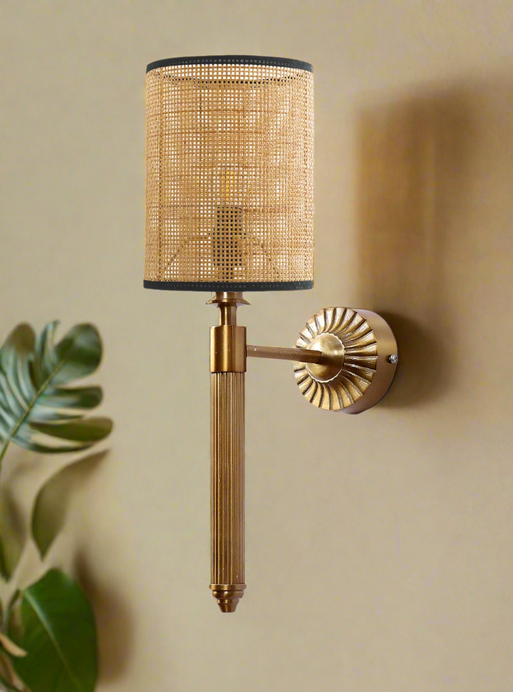 Wicker Wall Lamp for Dining Room | Rattan Wall Sconce - Xerionfield