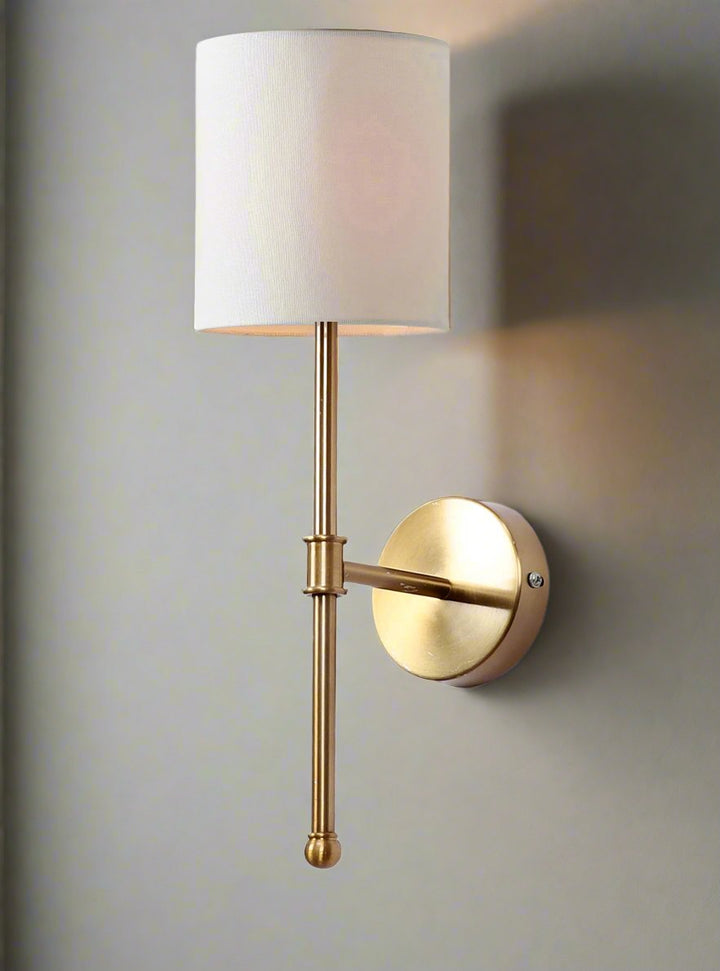 Fabric Wall Sconce for Living Room-  Soren