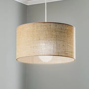 Jute Hanging Light for Living Room | Natural Pendant Lamp - Varek