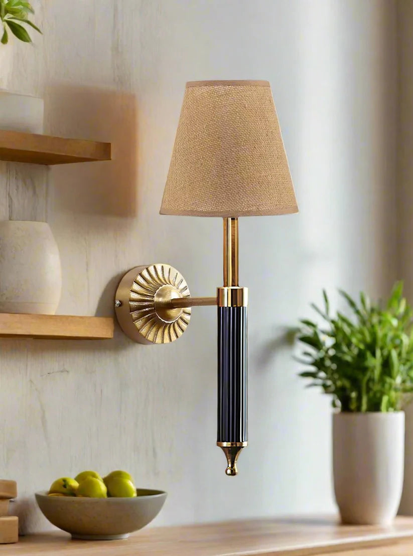 Art Deco Wall Sconce for Living Room | Modern Fabric Lamp - Adan