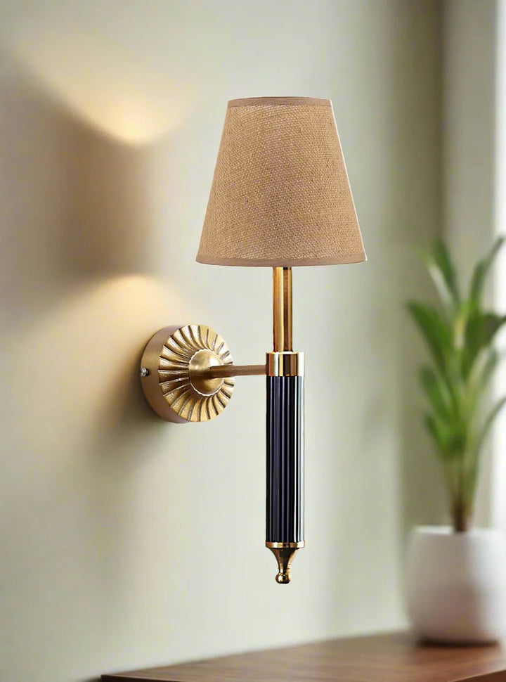 Art Deco Wall Sconce for Living Room | Modern Fabric Lamp - Adan